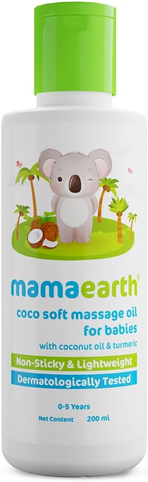Mamaearth Baby Massage Oil with Coconut & Turmeric - 200ml