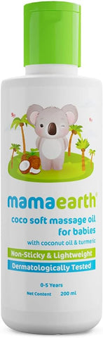 Mamaearth Baby Massage Oil with Coconut & Turmeric - 200ml