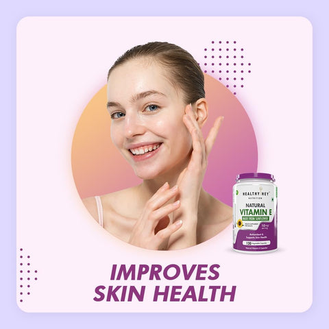 HealthyHey Vitamin E Capsules - D-Alpha-Tocopherol from Sunflower, 120 Veg Capsules - Image 4