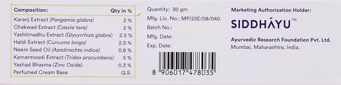 Siddhayu Dermcare Antiseptic Cream for Wounds & Burns - 30g - Image 5