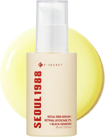 K-SECRET SEOUL 1988 Retinal Liposome Face Serum - 2% Retinal, 58% Black Ginseng Extract - 30ml