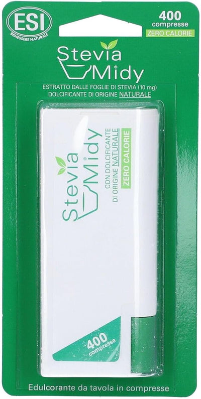 ESI Stevia Midy - Natural No-Calorie Sweetener, 400 Tablets