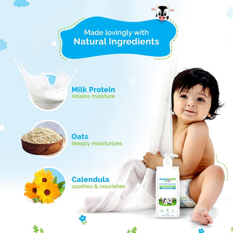 Mamaearth Milky Soft Body Lotion with Oats, Milk & Calendula - 400 ml - Image 6