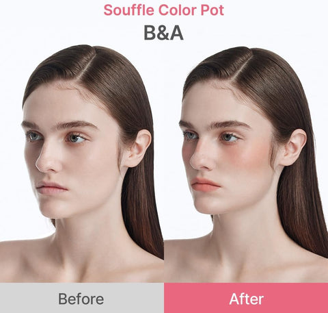 Dasique Souffle Color Pot #10 Sweet Pink - Semi-Matte Lip & Cheek Cream - Image 6