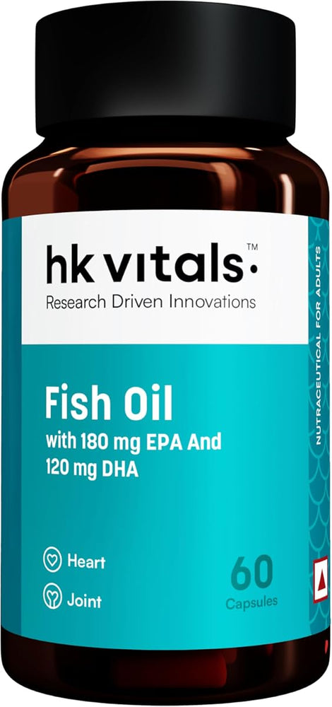 HK Vitals Fish Oil Omega-3 Capsules - 1000mg, 60 Count