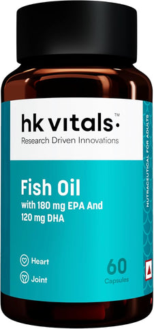 HK Vitals Fish Oil Omega-3 Capsules - 1000mg, 60 Count