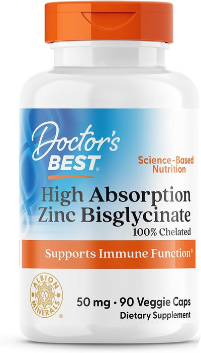 DR BEST ABSORPTION ZINC BISGLYCINATE 50MG 90VCAPS