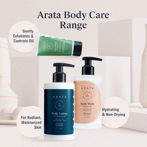Arata Natural Moisturising Body Lotion with Shea & Cocoa Butters, 300ml - Image 6