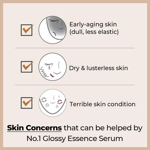 Numbuzin No.1 Glossy Essence Serum - Korean Face Serum with Antioxidants, Betaine & Centella Asiatica, 50ml - Image 3