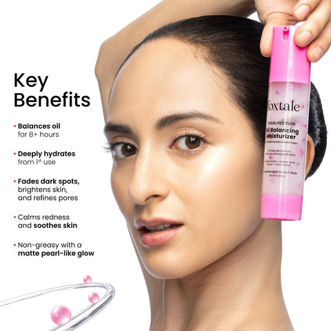 Foxtale Pearlfection Oil-Balancing Gel Moisturizer with Niacinamide - 50ml - Image 2