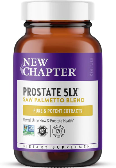 New Chapter Prostate Support - Prostate 5LX with Saw Palmetto, 120 Capsules