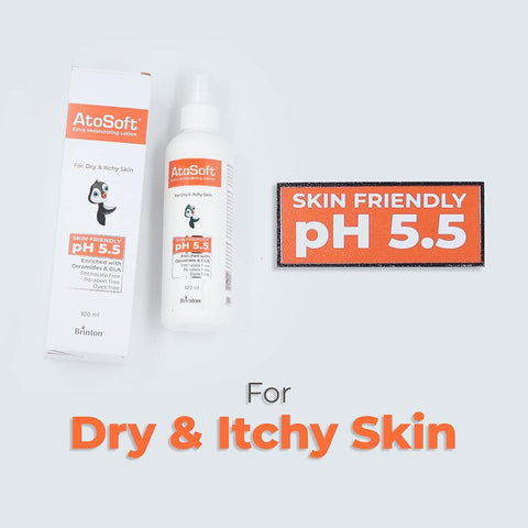 Brinton Atosoft Extra Moisturizing Baby Body Lotion with Pump - 100ml - Image 3