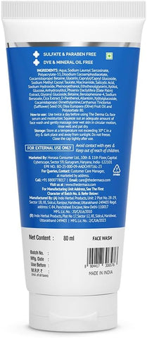 The Derma Co Sali-Cinamide Face Wash - 2% Salicylic & 2% Niacinamide - 80ml - Image 8