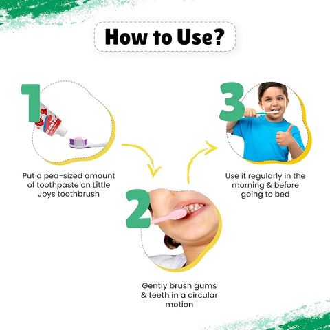 Little Joys Kids Multivitamin Toothpaste - Strawberry Flavour, 80g - Image 5