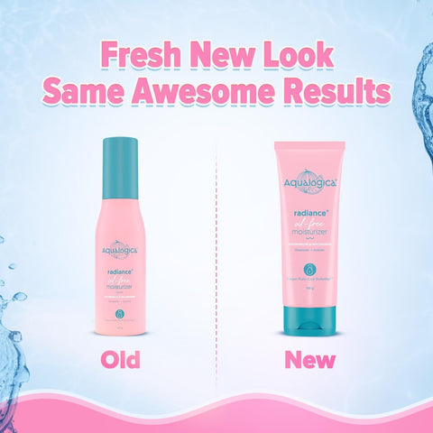 AQUALOGICA Radiance+ Oil-Free Face Moisturiser with Niacinamide & Watermelon - 100g - Image 3