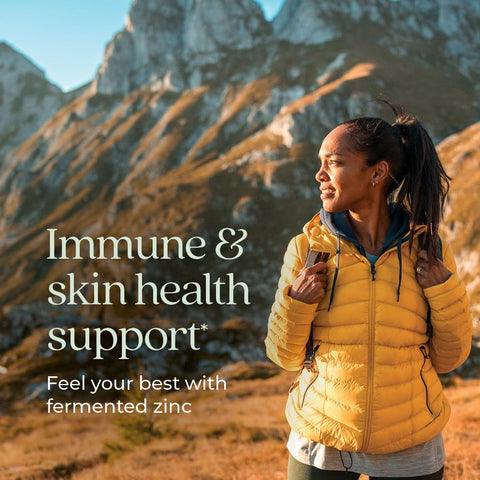 New Chapter Fermented Zinc Complex Capsules - Immune & Skin Support - 60 Count - Image 2