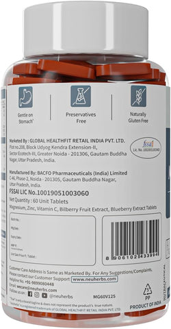 Neuherbs True Magnesium Glycinate Supplement 1600Mg- 60 Tablets