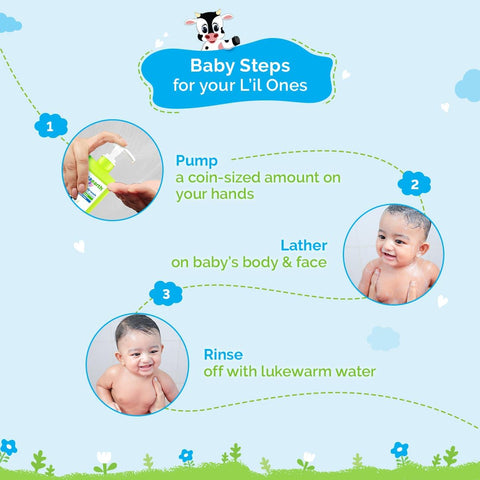 Mamaearth Milky Soft Baby Body Wash with Oats, Milk & Calendula - 400ml - Image 6