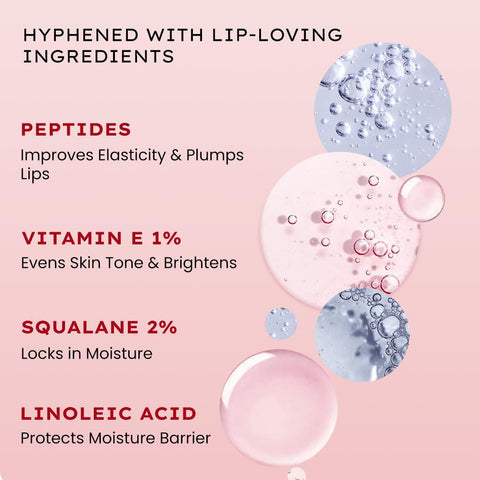 Hyphen Vitamin Infused Peptide Lip Balm Jelly Glaze - Red Tint, 10g - Image 7