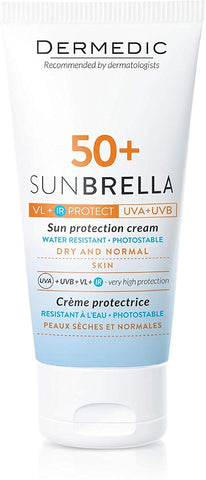 Dermedic Sunbrella SPF 50+ Sun Protection Cream for Dry & Normal Skin - 50g