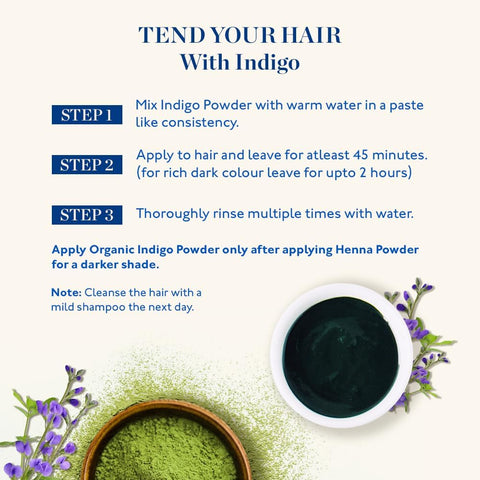 Kama Ayurveda Organic Indigo Hair Colour Powder, 100g - Image 5