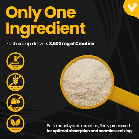 Valeo Creatine Monohydrate Powder - Micronized, 300g, 85 Servings - Image 6