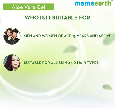 Mamaearth Aloe Vera Gel for Skin & Hair - Hydrating, 300ml - Image 6