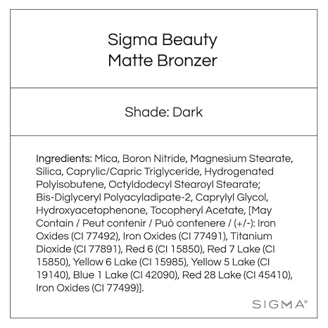 Sigma beauty matte bronzer  dark