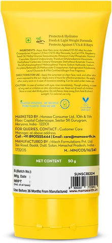 Mamaearth HydraGel Indian Sunscreen with SPF 50 & Aloe Vera - 50g - Image 8