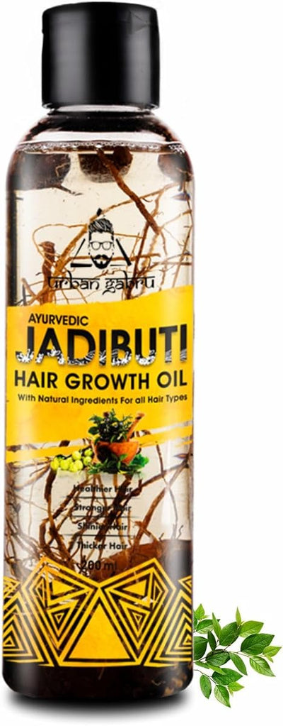 Urban Gabru Ayurvedic Jadibuti Hair Oil - Natural Herb Infused, 200ml