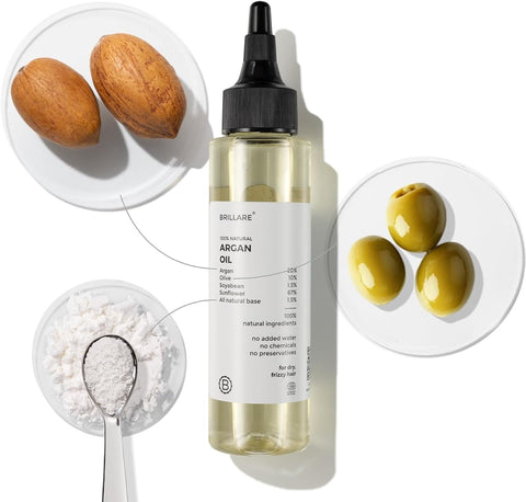 Brillaire Argan Oil for Hair - 20% Argan, 10% Olive, 100ml - Image 5