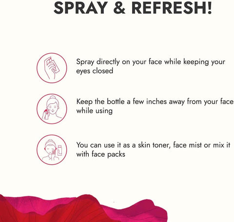 Kapiva Rose Water Face Moisturiser - Organic Damask Roses, 200ml - Image 6