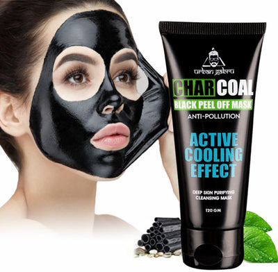 Urban Gabru Charcoal Peel Off Mask with Activated Bamboo Charcoal - 120g