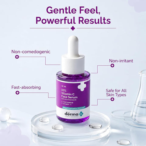 The Derma Co Face Serum - 10% Vitamin C with Niacinamide & Hyaluronic Acid, 30ml - Image 5