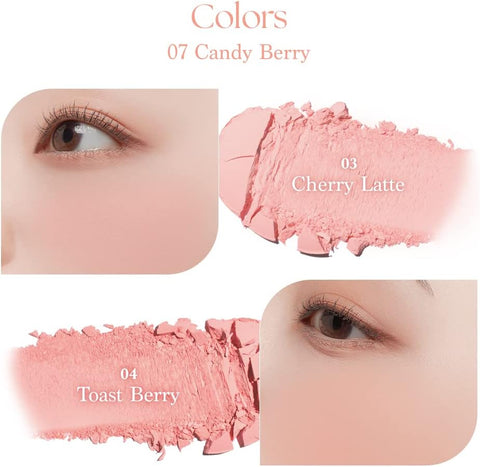 Dasique Blending Mood Cheek Palette #07 Candy Berry - Vegan, 4 Shades - Image 4