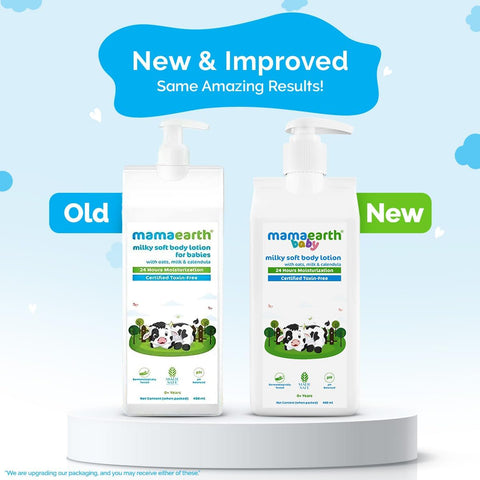 Mamaearth Milky Soft Body Lotion with Oats, Milk & Calendula - 400 ml - Image 2