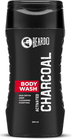 Beardo Charcoal Body Wash - Activated Charcoal Formula - 200ml