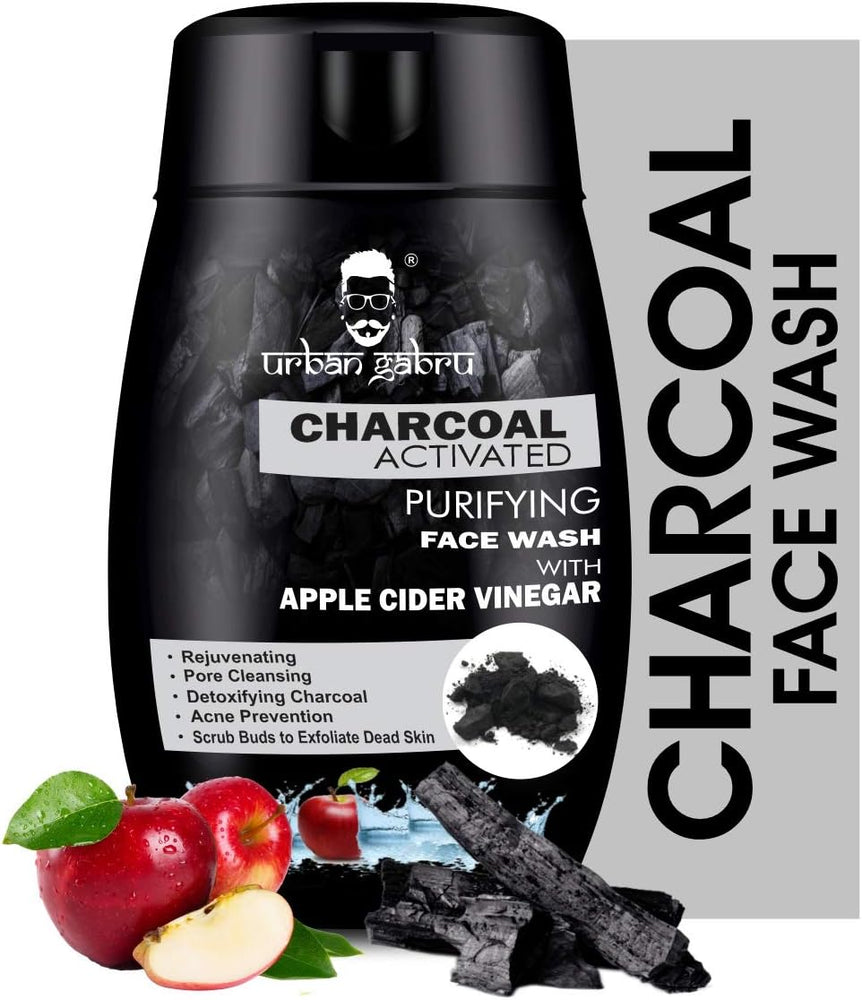 Urban Gabru Activated Charcoal Face Wash for Men - 120g