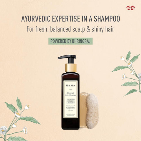 Kama Ayurveda Bringadi Hair Cleanser - Sulphate-Free, Ayurvedic Formula - 200ml - Image 3