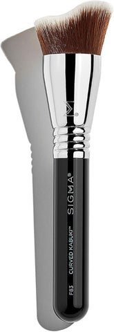 Sigma Beauty F83 Curved Kabuki Makeup Brush - Professional, Vegan, Cruelty-Free