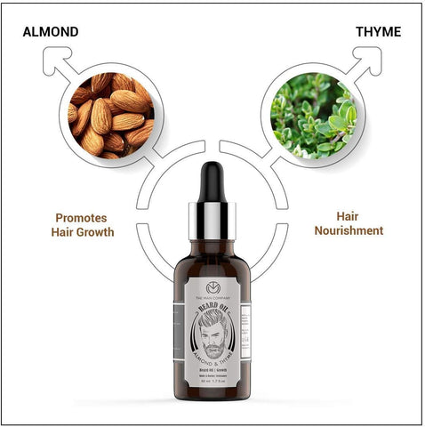The Man Company Beard Oil with Almond & Thyme - 30ml - Image 2