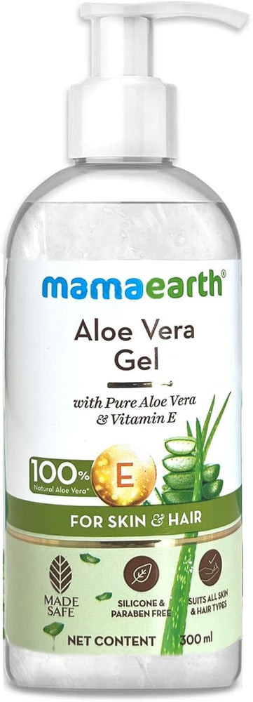 Mamaearth Aloe Vera Gel for Skin & Hair - Hydrating, 300ml