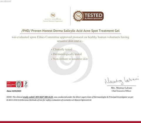 PHD Salicylic Acid Acne Spot Treatment Gel with Peptazin Complex - 10g - Image 7