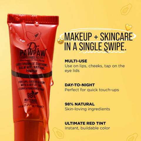 Dr. Pawpaw Tinted Lip Balm Ultimate Red - 10ml - Image 2