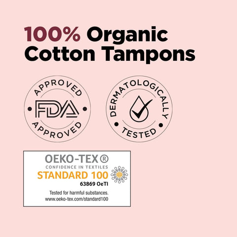 Pee Safe Organic Cotton Tampons - Extra-Soft, Super Absorbency, 16 Pack - Image 4
