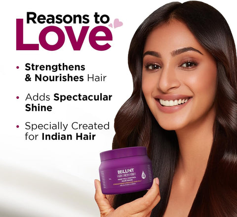BBlunt Hair Fall Control Hair Mask with Pea Protein & Caffeine - 250g - Image 3