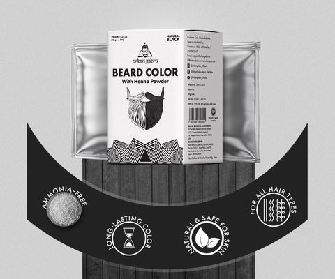 Urban Gabru Beard Colour - Black, Henna Enriched, 70g - Image 6