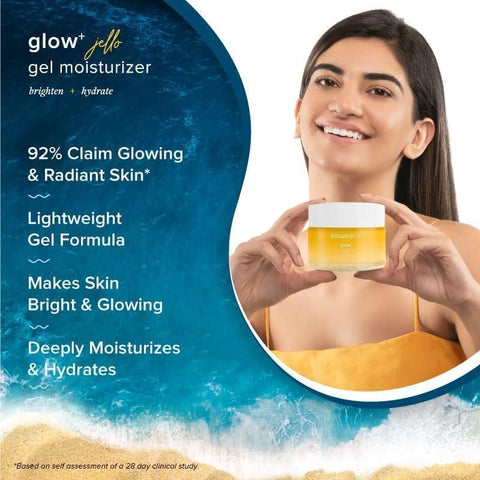 AQUALOGICA Glow+ Jello Moisturiser with Vitamin C & Papaya - 50g - Image 3