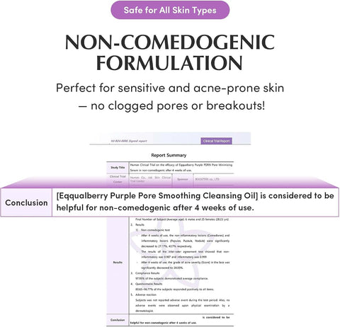 Eqqualberry Purple Rice Pore Smoothing Cleansing Oil - Korean Oil Cleanser, 200ml - Image 7