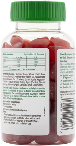 Chewy Vites Adults Super Immune Gummies with Elderberry - Vegan, 60 Pack - Image 3